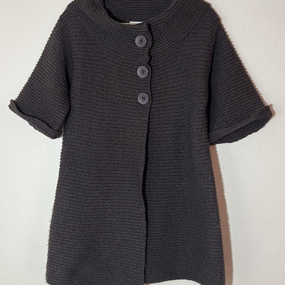 Adore Coat Jacket Sweater Women's Textured Coat Size Medium Half Sleeve‎
